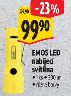 EMOS LED nabíjecí svítilna