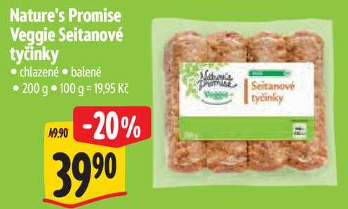 Nature's Promise Veggie Seitanové tyčinky, 200 g