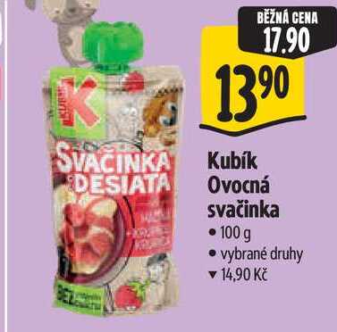 Kubík Ovocná svačinka, 100 g Albert