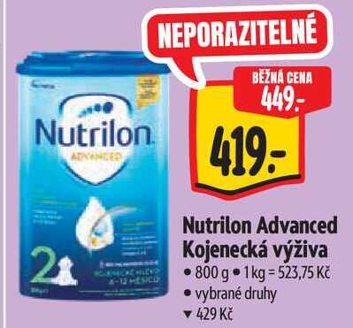 Nutrilon Advanced Kojenecká výživa, 800 g Albert