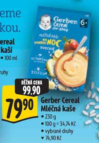 Gerber Cereal Mléčná kaše, 230 g Albert