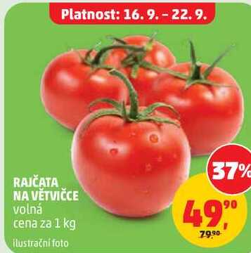 RAJČATA NA VĚTVIČCE, 1 kg