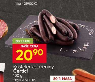 Kostelecké uzeniny Čertíci 100 g
