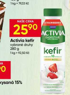 Activia kefír vybrané druhy 280 g