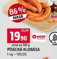 PÍSECKÁ KLOBÁSA 100g