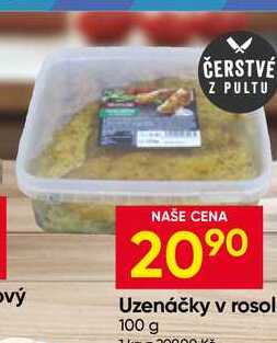 Uzenáčky v rosolu 100 g