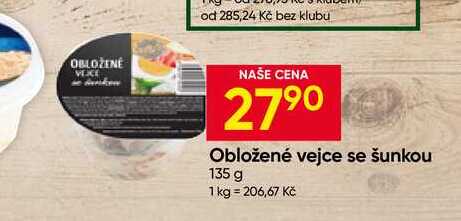 Obložené vejce se šunkou 135 g