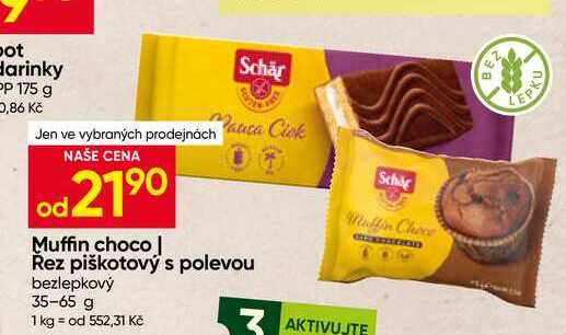 Muffin choco 35-65 g