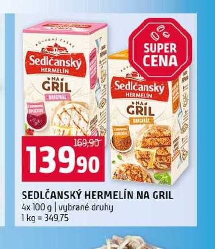 SEDLČANSKÝ HERMELÍN NA GRIL 4x 100 g vybrané druhy