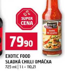 EXOTIC FOOD SLADKÁ CHILLI OMÁČKA 725 ml