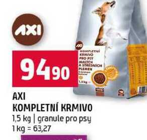 AXI KOMPLETNÍ KRMIVO 1,5 kg granule pro psy 