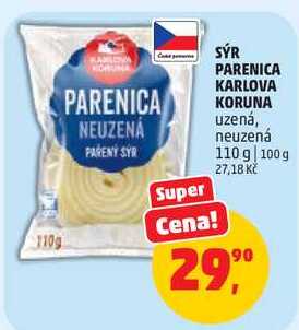 SÝR PARENICA KARLOVA KORUNA uzená, 110 g