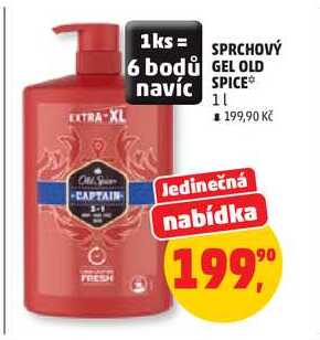 SPRCHOVÝ GEL OLD SPICE, 1 l Penny Market