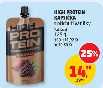 HIGH PROTEIN KAPSIČKA s příchutí vanilky, 125 g