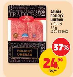 SALÁM POLICKÝ UHERÁK krájený, 75 g