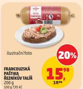 FRANCOUZSKÁ PAŠTIKA ŘEZNÍKŮV TALÍŘ, 200 g 