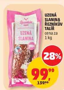 UZENÁ SLANINA ŘEZNÍKŮV TALÍŘ, 1 kg