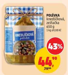 POLÉVKA knedlíčková, zelňačka, 650 g 
