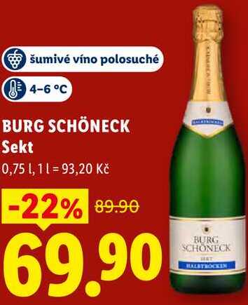 BURG SCHÖNECK Sekt, 0,75 l