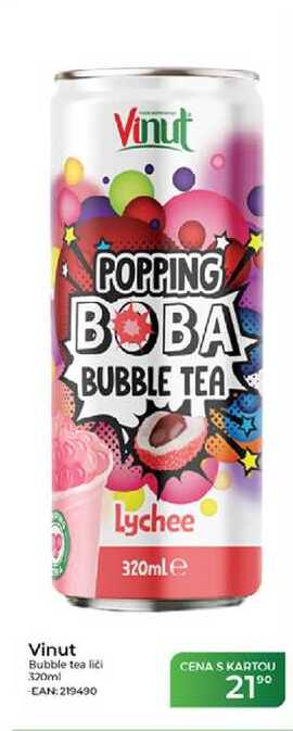 Vinut Bubble tea lici 320ml