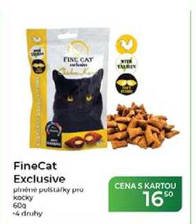 FineCat Exclusive plnené polštářky pro kočky 60 g