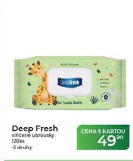 Deep Fresh vihčené ubrousky 120ks