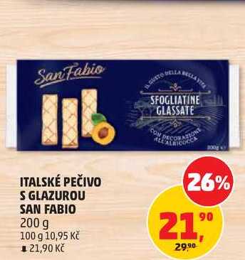 ITALSKÉ PEČIVO S GLAZUROU SAN FABIO, 200 g