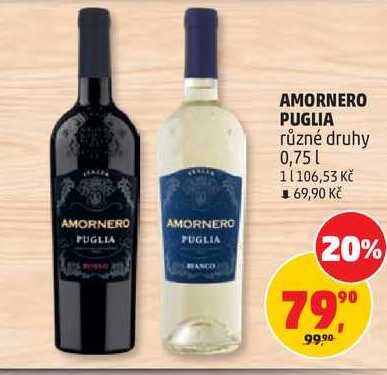 AMORNERO PUGLIA různé druhy, 0,75 l