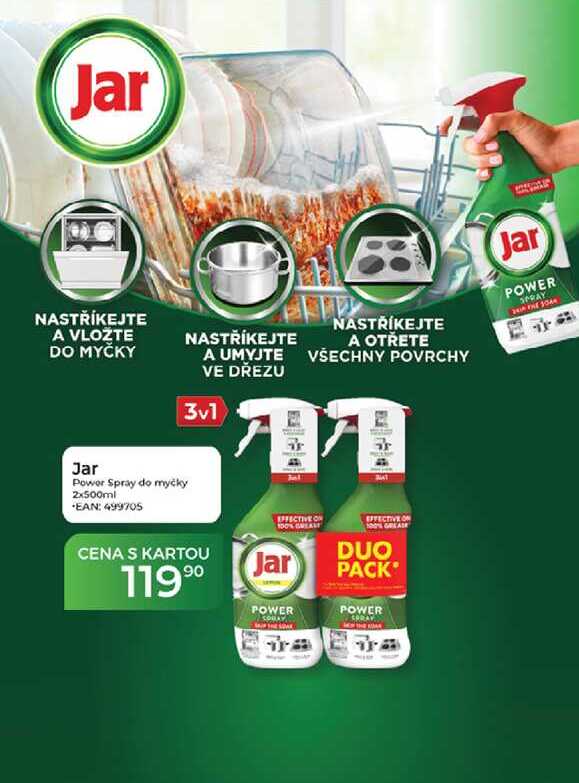 Jar Power Spray do myčky 2x500ml Tamda Foods