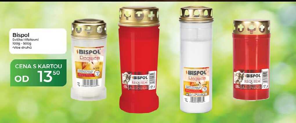 Bispol Svíčka Hřbitovní 100g - 500g 