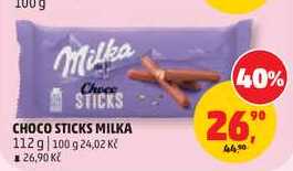 MILKA CHOCO STICKS, 112 g