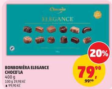 BONBONIÉRA ELEGANCE CHOCO'LA, 400 g