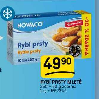 RYBÍ PRSTY MLETÉ 250 + 50 g zdarma 