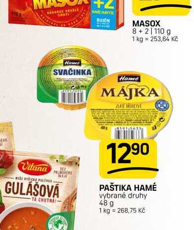PAŠTIKA HAMÉ vybrané druhy 48 g