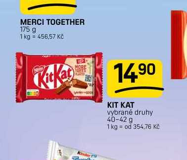 KIT KAT vybrané druhy 40-42 g