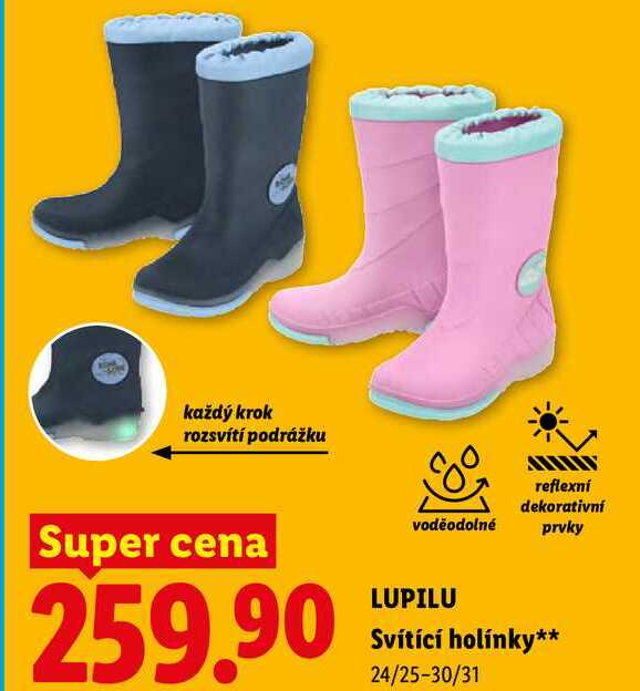 LUPILU Svítící holínky