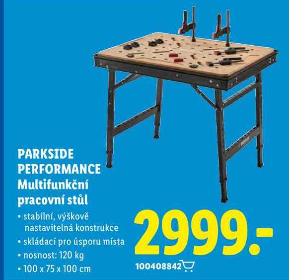 PARKSIDE PERFORMANCE Multifunkční pracovní stůl