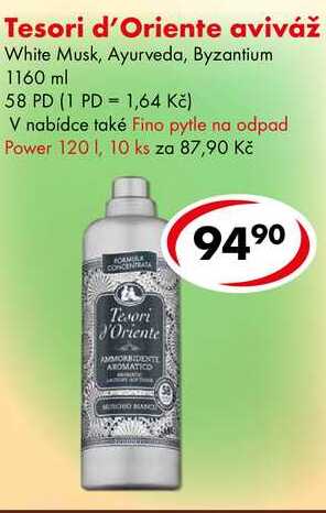 Tesori d'Oriente aviváž, 1160 ml/58 PD CBA