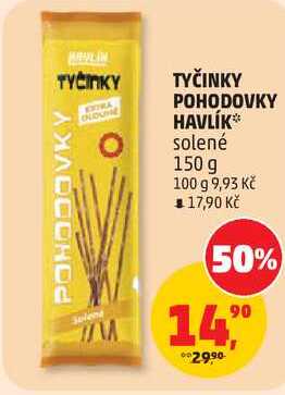 TYČINKY POHODOVKY HAVLÍK solené, 150 g 