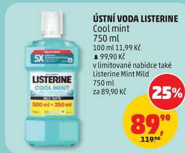 LISTERINE Cool mint, 750 ml 