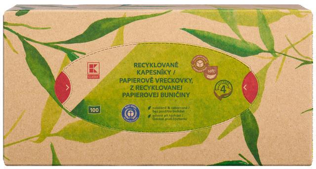 K-Classic Recyklované kapesníky Kaufland
