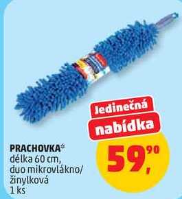 PRACHOVKA délka 60 cm, duo mikrovlákno/ žinylková, 1 ks
