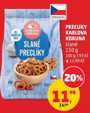 PRECLÍKY KARLOVA KORUNA slané, 150 g