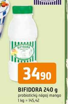 BIFIDORA 240 g probiotický nápoj mango 