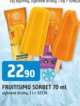 FRUITISIMO SORBET 70 ml