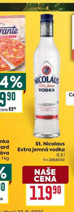 St. Nicolaus Extra jemná vodka 0,5l