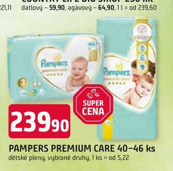 PAMPERS PREMIUM CARE 40-46 ks Trefa