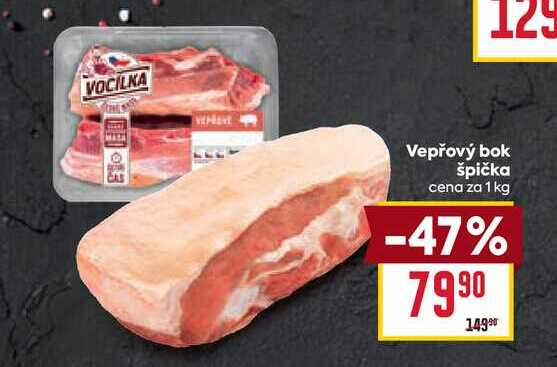 Vepřový bok špička cena za 1 kg
