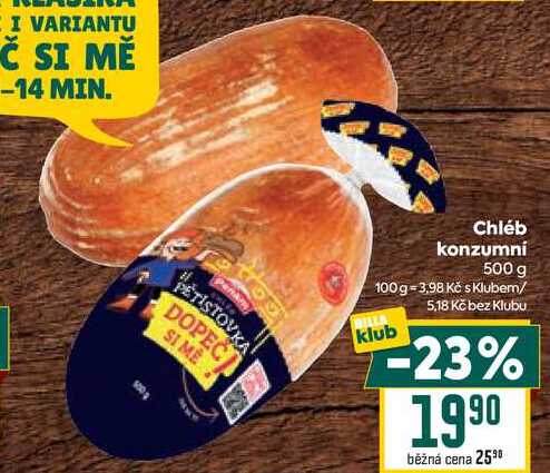 Chléb konzumní 500 g