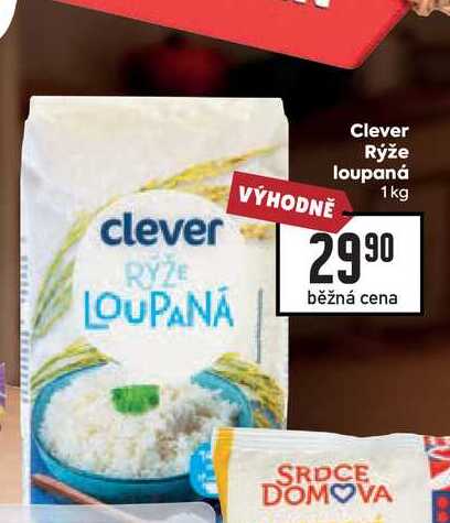 Clever Rýže loupaná 1kg